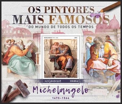 Mosambik 2016 Umění, Michelangelo Mi# Block 1234 Kat 20€ R212