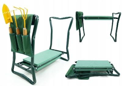 3v1 skládací zahradní klekátko stolička židle GWI3632