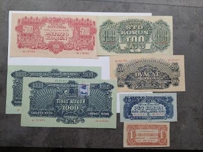 Sbírka bankovek 1944 krásné stavy