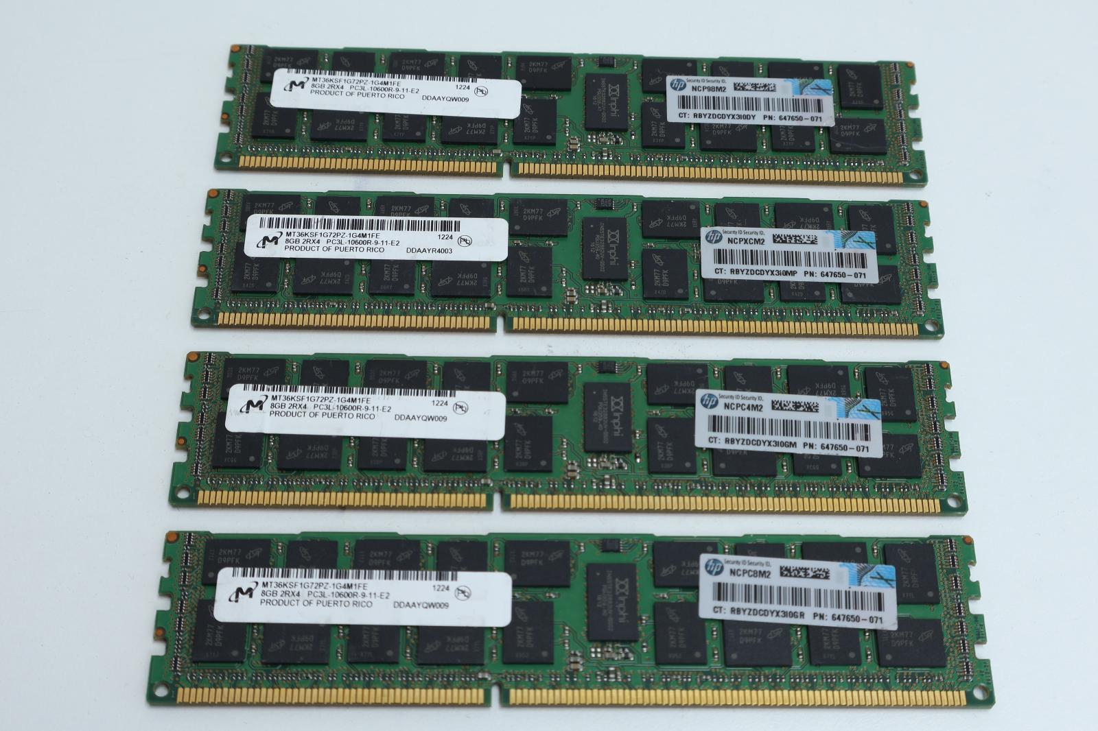 32GB (4x8GB) DDR3 RAM ECC, Záruka 12M, Faktura [I608] - Počítače a hry