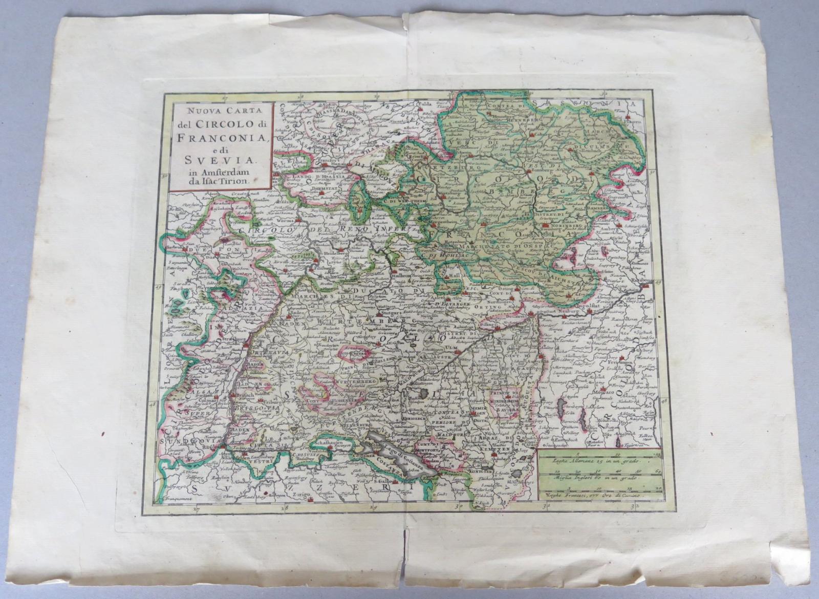 Nuova Carta de Circolo di Franconia a di Svevia [mapa; Fra - Knihy