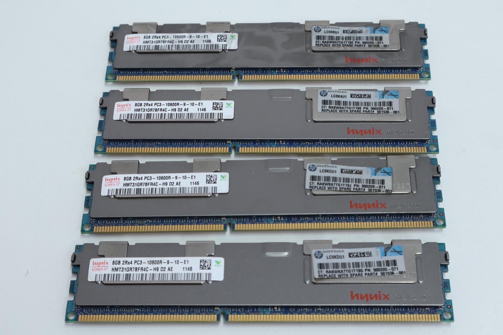32GB (4x8GB) DDR3 RAM ECC, Záruka 12M, Faktura [I621] - Počítače a hry