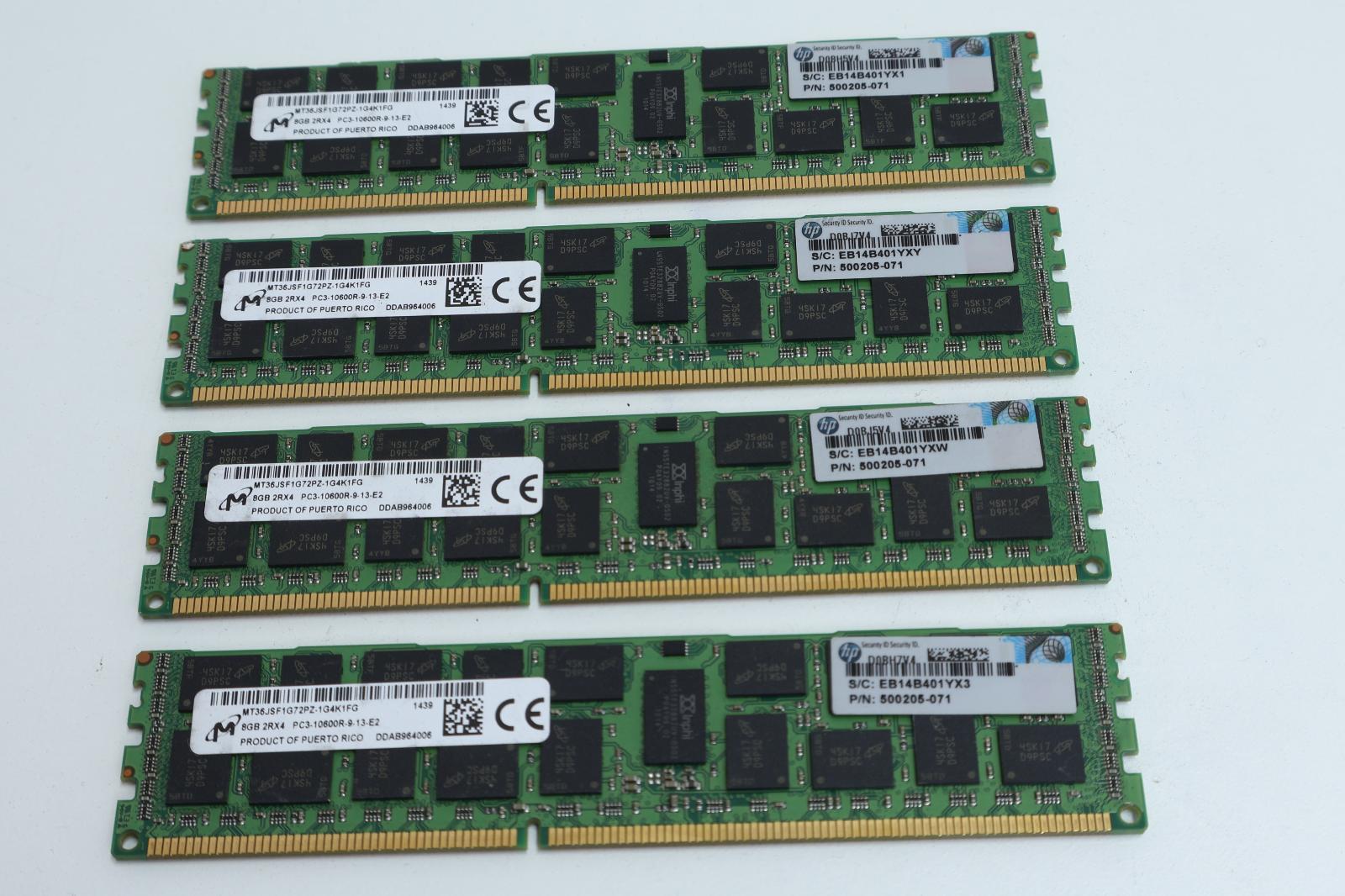 32GB (4x8GB) DDR3 RAM ECC, Záruka 12M, Faktura [I627] - Počítače a hry