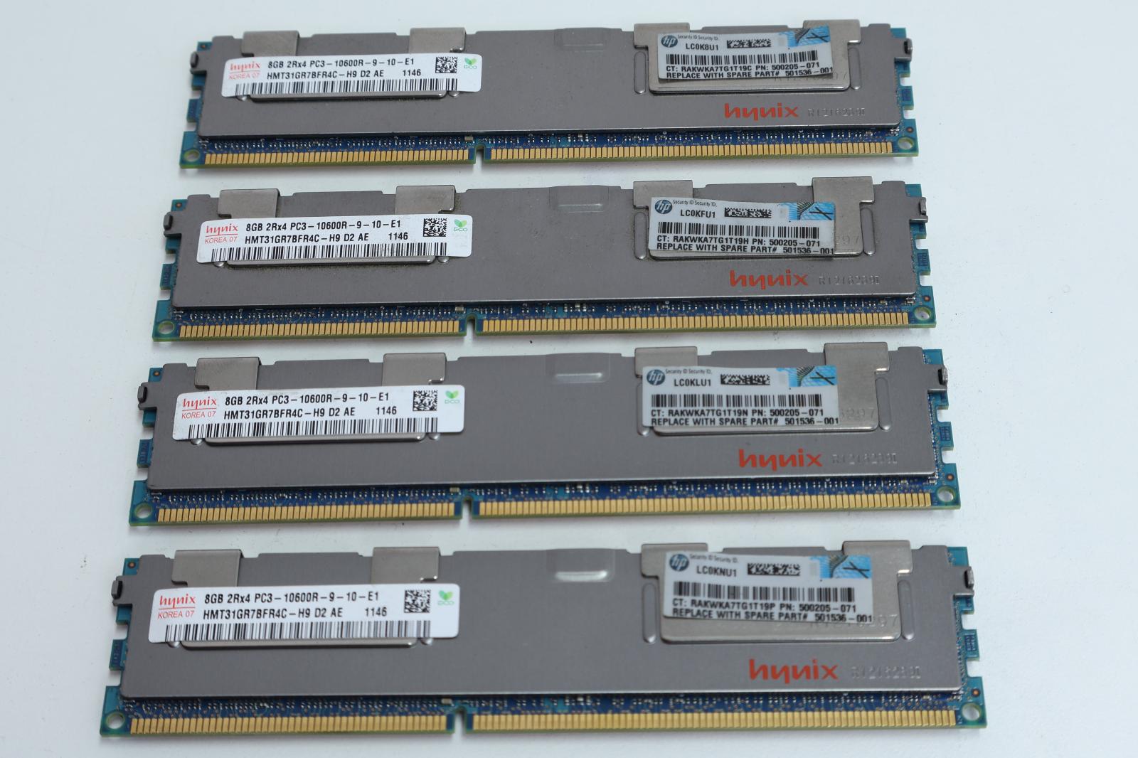 32GB (4x8GB) DDR3 RAM ECC, Záruka 12M, Faktura [I628] - Počítače a hry