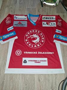 Dres hokejového klubu HC Třinec - Rostislav Marosz - s podpisem
