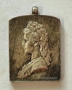 Stříbrný medailonek , Alžběta Amálie Evženie - Sisi 