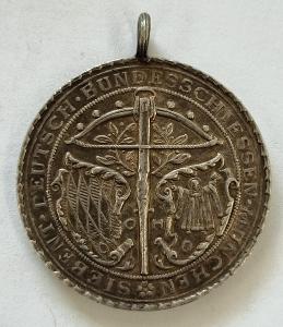 Stříbrná střelecká medaile 1881- Mnichov.