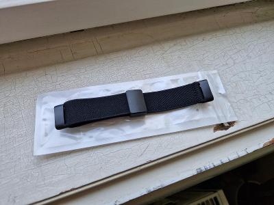 Náramek / řemínek na Fitbit Charge 5 / 6 nylonový textilní černý