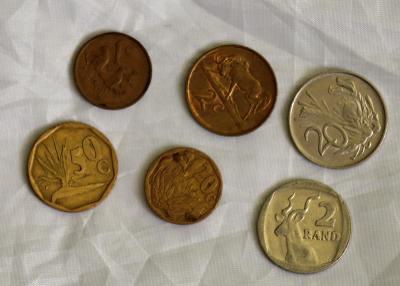mince Južná Afrika 6 ks každá iná 