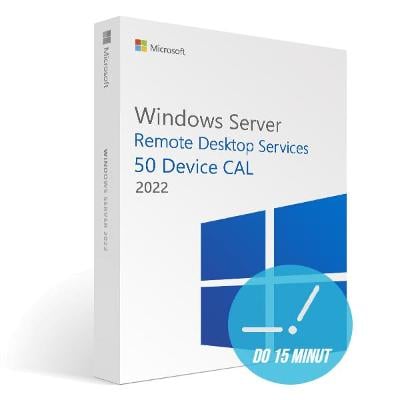 Windows Server 2022 RDS 50 CAL uživatelů + faktura - Dodání ihned!
