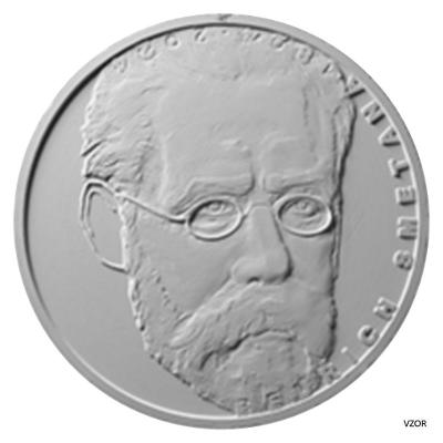 2x stříbrná mince - Bedřich Smetana - PROOF + BK (běžná kvalita)