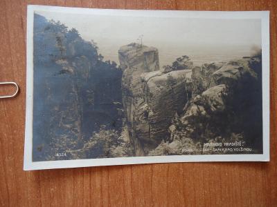 Pohled....Mnichovo Hradiště...Hora Mužský...Skály nad Volšinou ...1923
