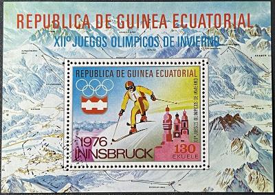 Rovníková Guinea 1976 - ražená, původní lep