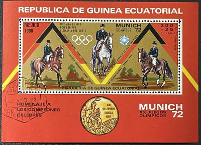 Rovníková Guinea 1972 - ražená, původní lep