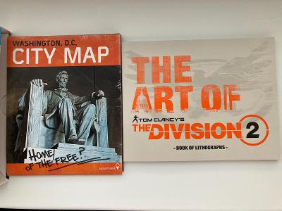The Division 2 kartonový obal, mapa a artbook