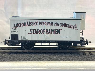 H0 PIKO ČSD Lp "STAROPRAMEN" , z vitrínky, piko box - 33 €