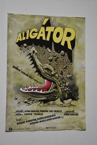 Filmový plakát - Aligátor - Saudek Karel - 1993