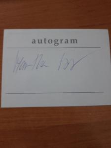 Autogram - Martha Issová