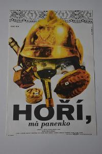 Filmový plakát - Hoří, má panenko - Bidlo Vladimír - 1988