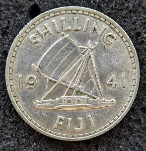 Fidži 1 šilink (Stříbro) 1941