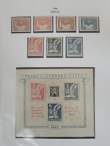 Kompletní sbírka ČSR 1945-1952 včetně kuponů, aršíků, leteckých vše** 