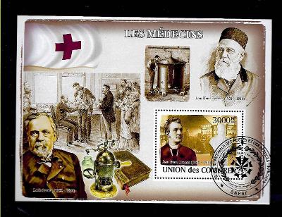 Komory 2008 - Červený kříž - Jean Henri Dunant, Louis Pasteur