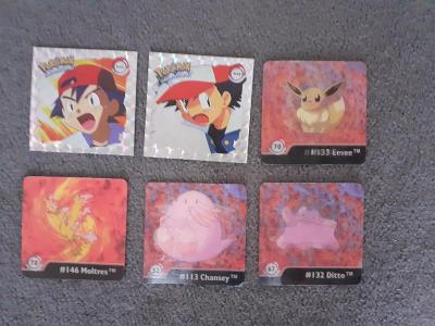 Pokémon Flipz měničky + Stříbrné samolepky Silver Stickers Artbox 1999