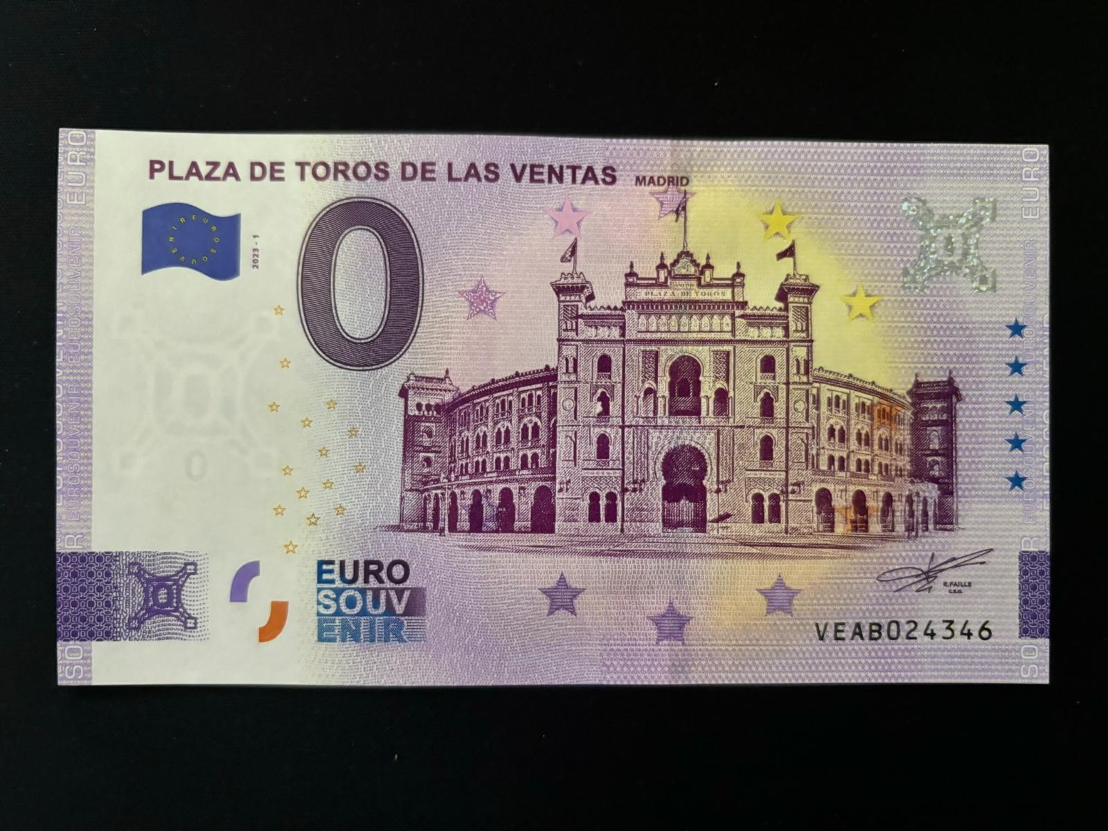 0 Euro suvenír - PLAZA DE TOROS DE LAV VENTAS (ŠPANIELSKO) - Zberateľstvo