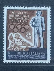 Itálie 1952 Mi.858 mezinár.výstava poštovních známek tematika sport**