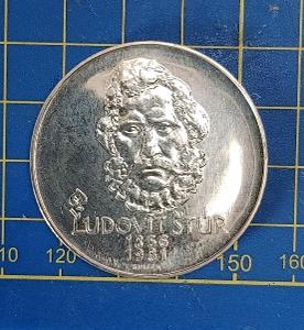 500 Kčs 1981 ČSSR L.Štúr stříbrná mince
