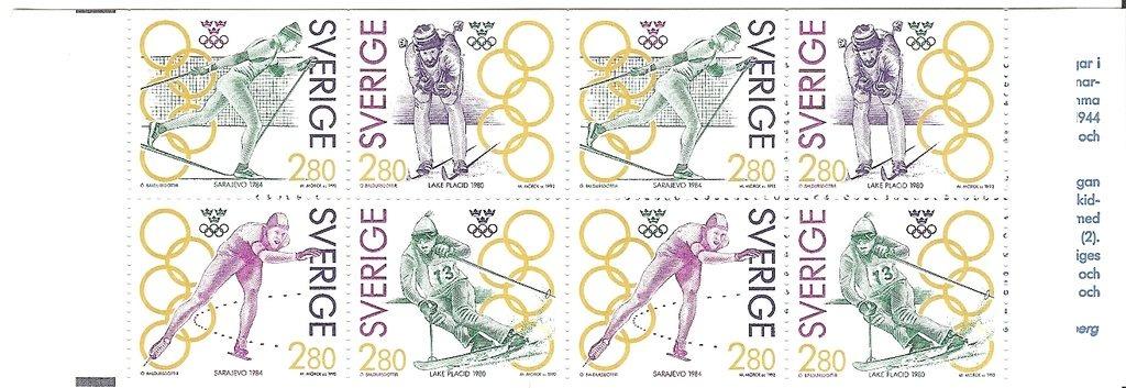 Švédsko 1992 Známky zošitok MH 168 ** šport Olympiáda olympijské hry - Známky