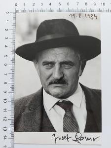 Josef Somr originální podpis na fotografii 1984