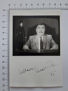 Milan Neděla originální autogram na fotografii 1984