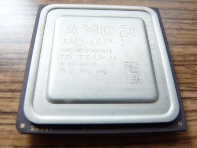 Procesor AMD-K6-2/450 MHz - čtěte popis!!!