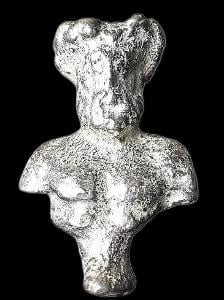Řecký bůh Zeus figurka busty ze sterlingového stříbra ruční výroba