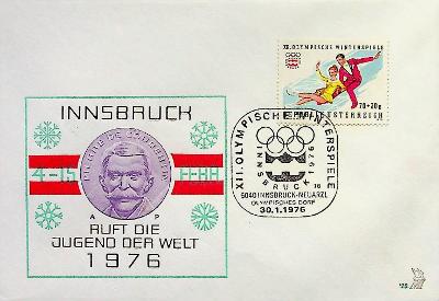 Pamětní obálka Rakousko olympiáda 1976