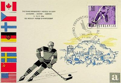 Pohled Jugoslávie hokej bohemika