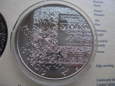 500 Kč Československá platidla  2019 BK , od 1 koruny.