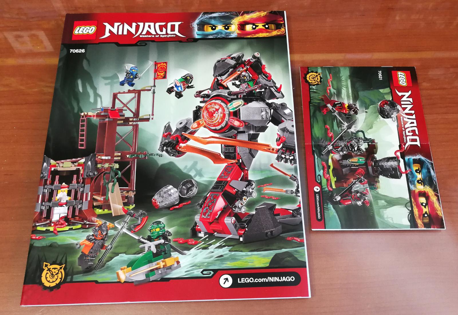 Nový LEGO Ninjago návod na 70626 Úsvit kovovej skazy (2017) + 70621 - Hračky