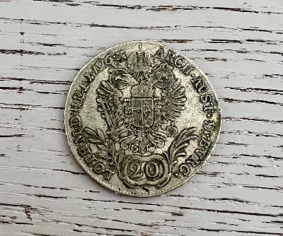 Ag mince 20 Krejcar 1796 E, František II. 
