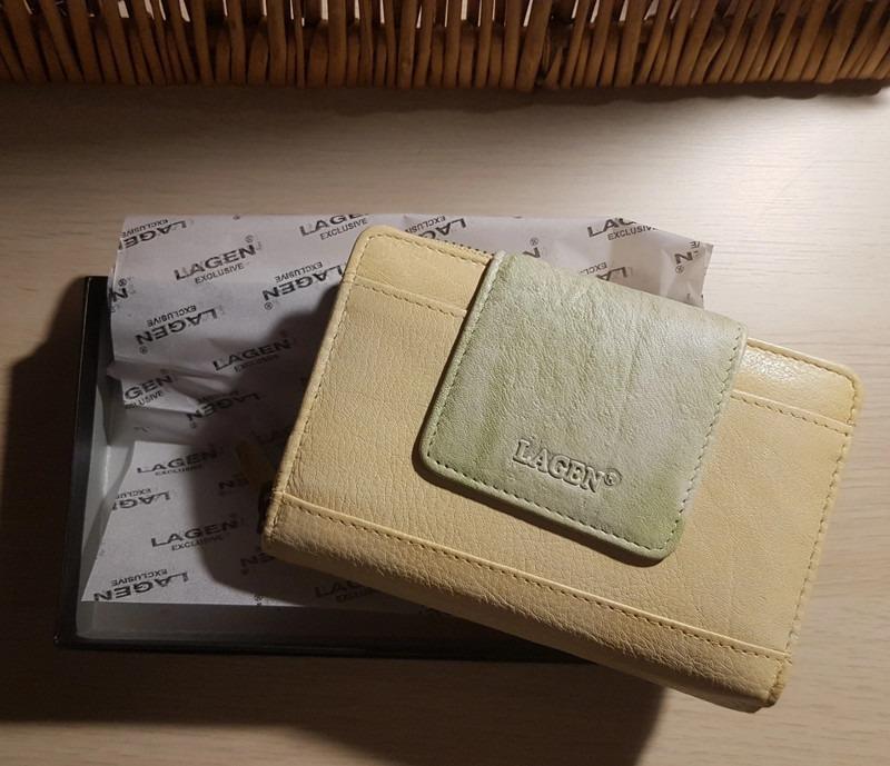 @ Exkluzívna dámska kožená peňaženka v žltozelenej farbe zn. Lagen - Módne doplnky