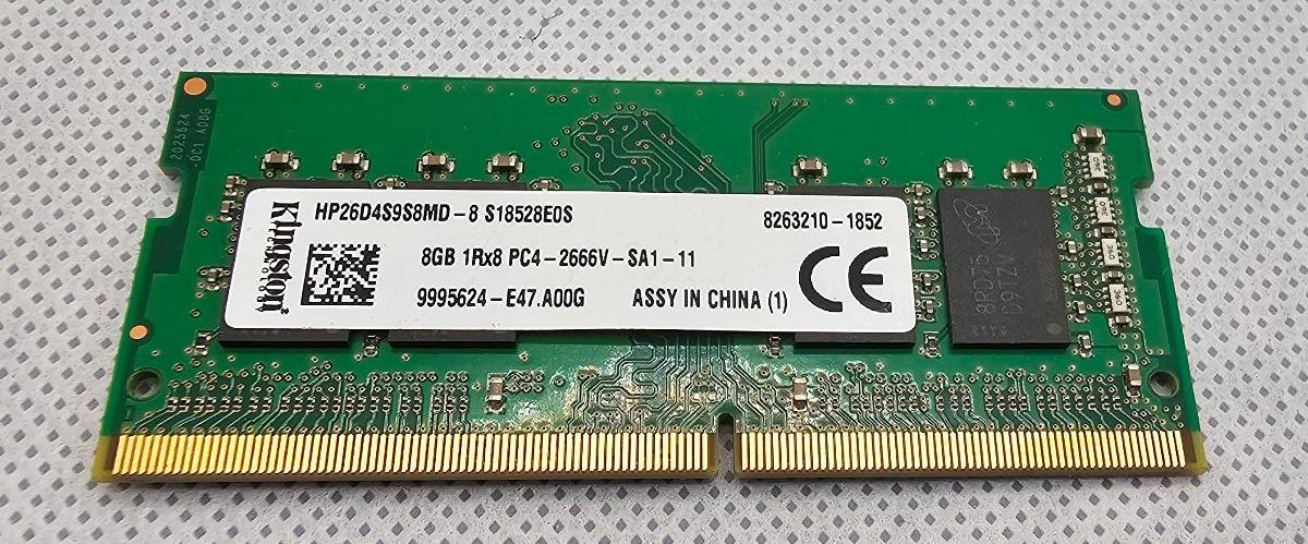 Pamäť RAM do NB Kingston 8GB DDR4 2666 Mhz - HP26D4S9S8MD-8 - Notebooky, príslušenstvo