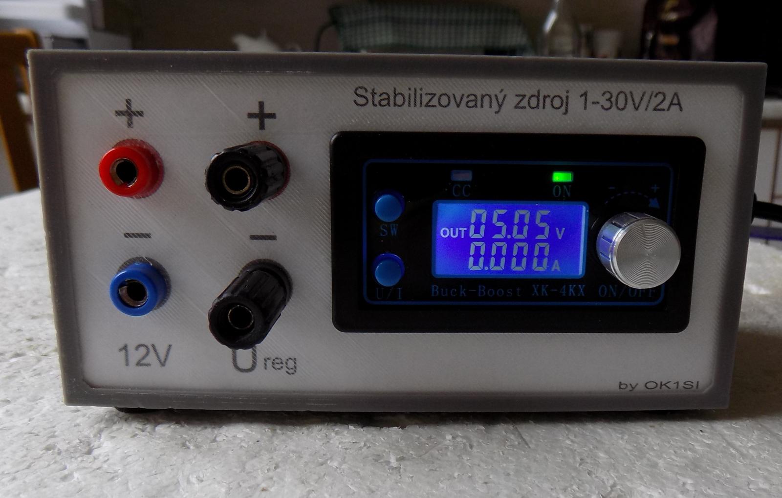 Stabilizovaný zdroj 1-30V s modulom XK-4KX - Elektro