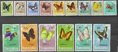 Motýli - Tanzánie