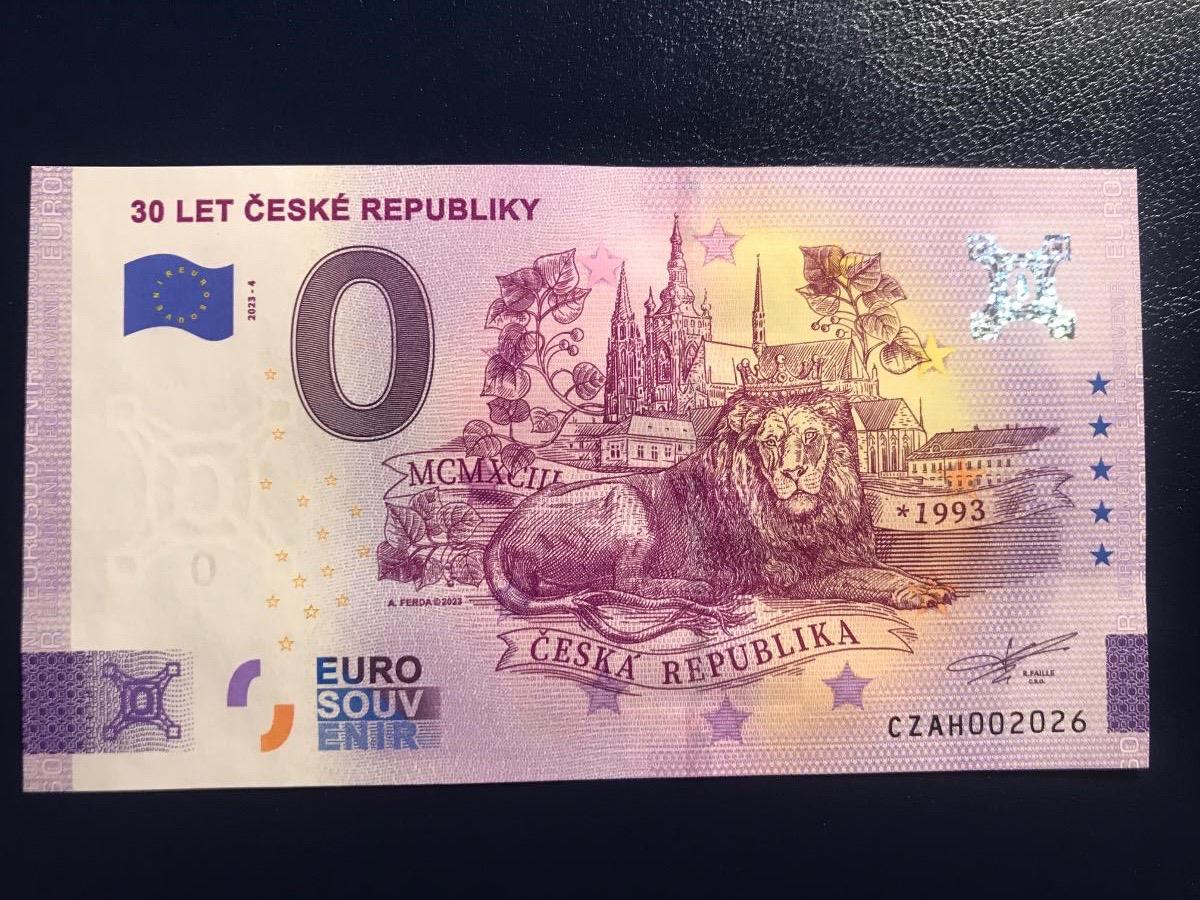 0 Euro souvenir 30.rokov České republiky - Zberateľstvo