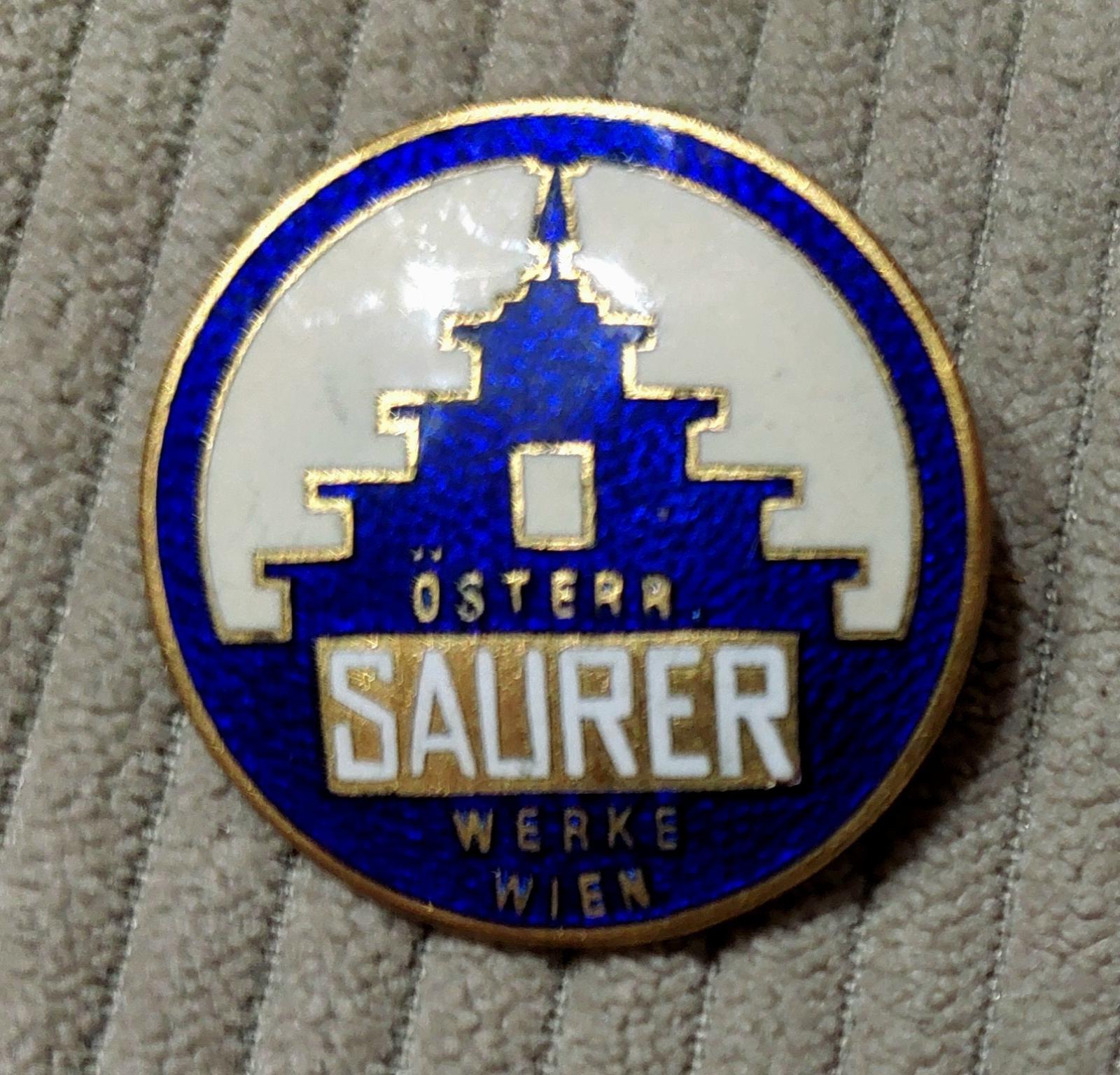 Auto/moto : odznak Saurer na sponu - Odznaky, nášivky a medaily