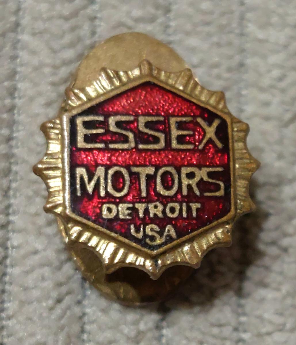 Auto/moto : odznak Essex Motors - klopový - Odznaky, nášivky a medaily