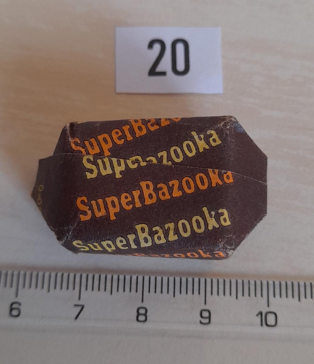 staré žuvačky, žuvačky - SUPER BAZOOKA ČOKOLÁDA - IRSKO - Ostatné zberateľské predmety