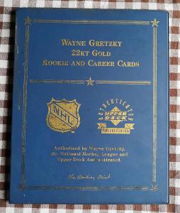 Wayne Gretzky - 22KT Gold Rookie and Career Cards - zlaté karty ...