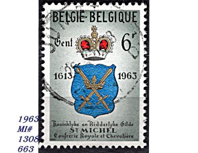Belgie 1963,  znak Královského a rytířského cechu sv. Michala